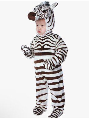 Underwraps Zebra Baby Costume Toddler Size 6-12 Months